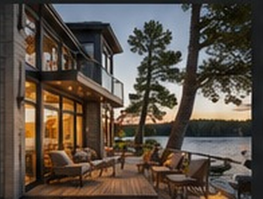 Luxury lakefront cottage